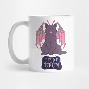 Cute but destructive cat Mug